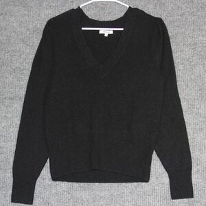 Madewell Womens Sweater Size S Black V Neck Long Sleeve Pullover Knit